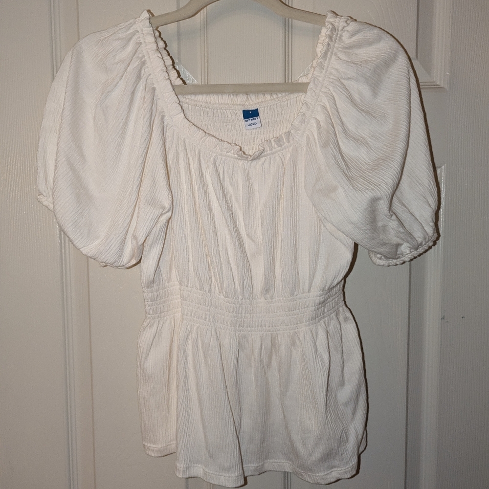 White peasant blouse